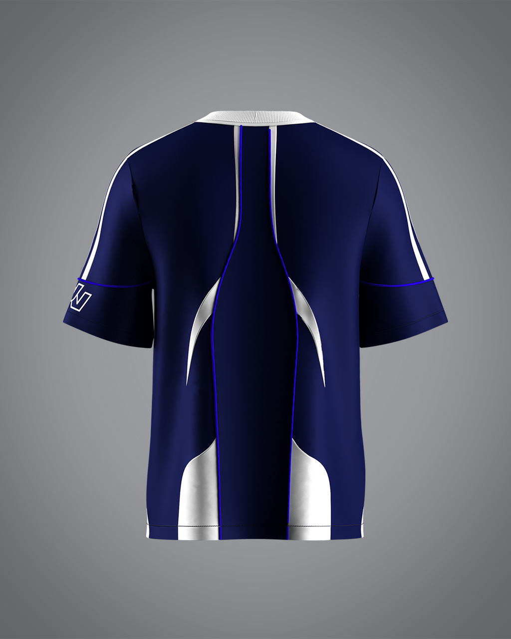 VRUNK X UNKNOWN - FOOTBALL TEE BLUE