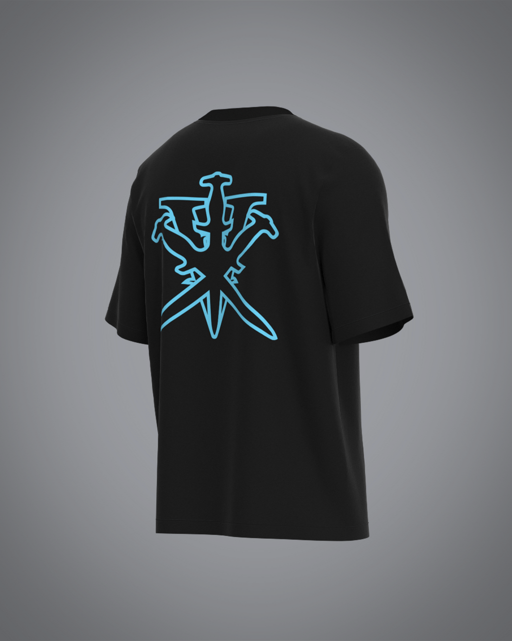 VRUNK X UNKNOWN - BLACK TEE