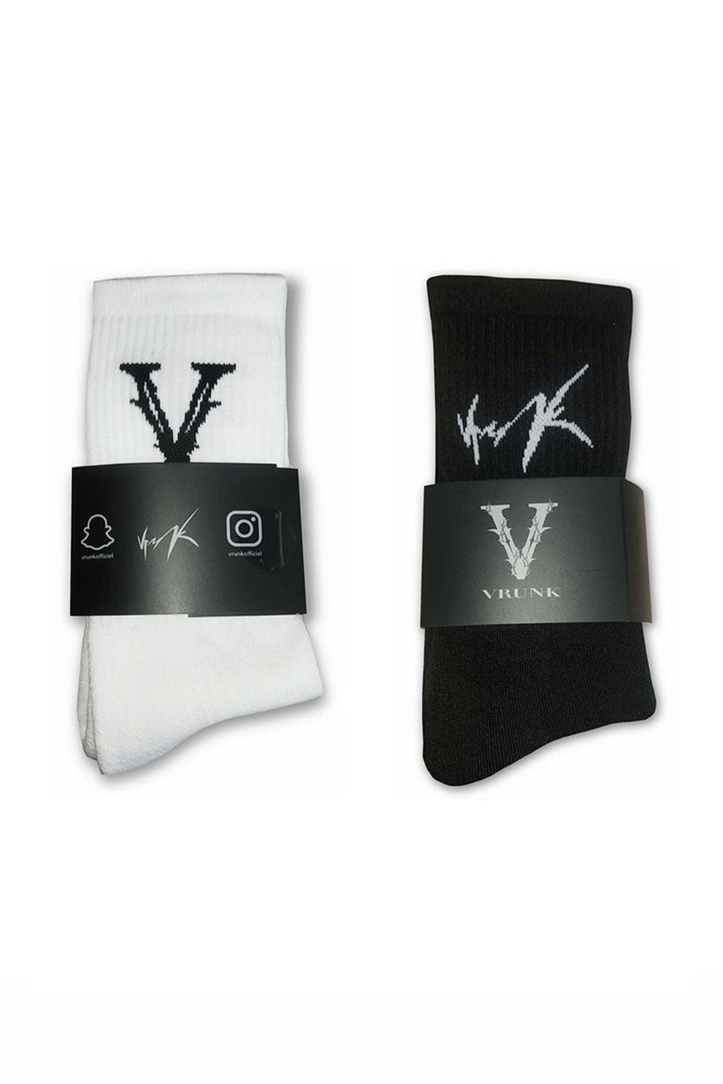 Pack chaussettes noir et blanc